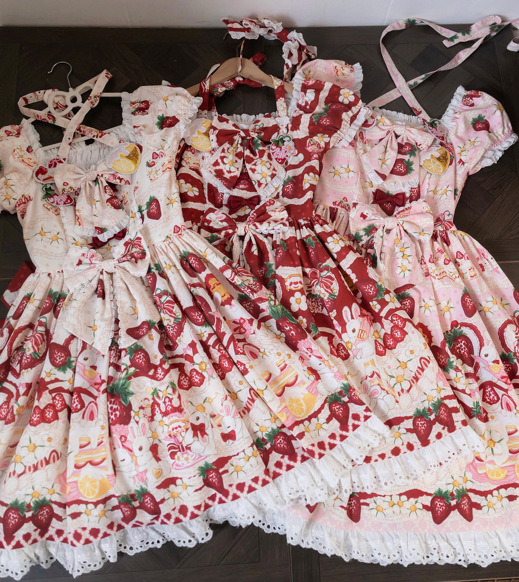 【受注予約4/13まで】Lemon Berry プリントワンピース