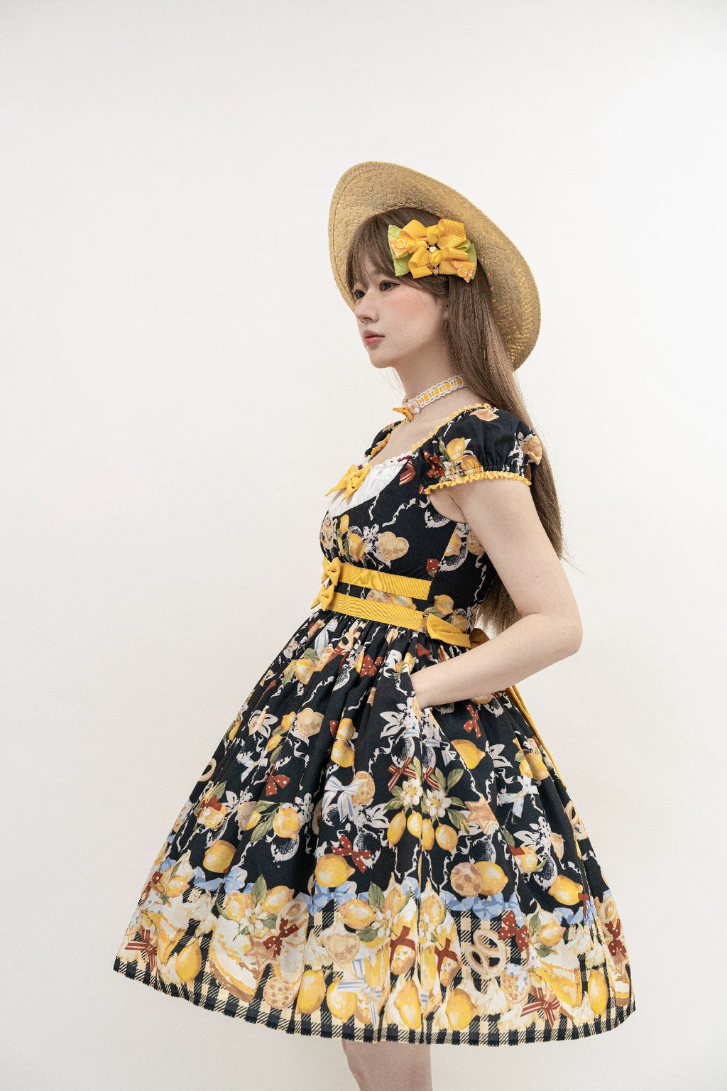 【受注予約6/26まで】Lemon Biscuit プリントワンピース