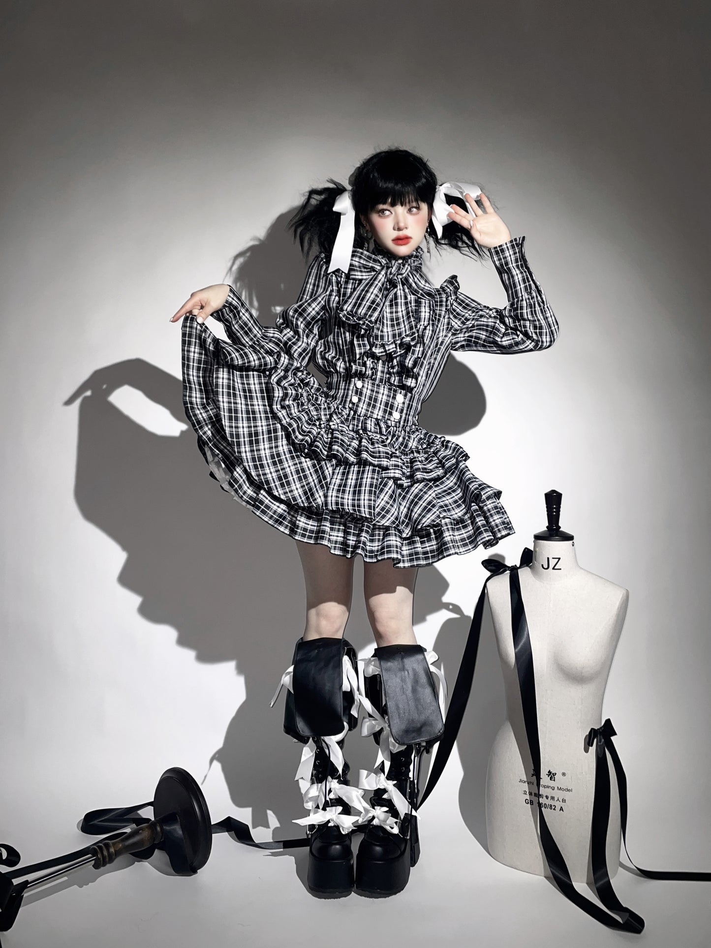 Doll's House サスペンダーミニスカート チェック柄全5色