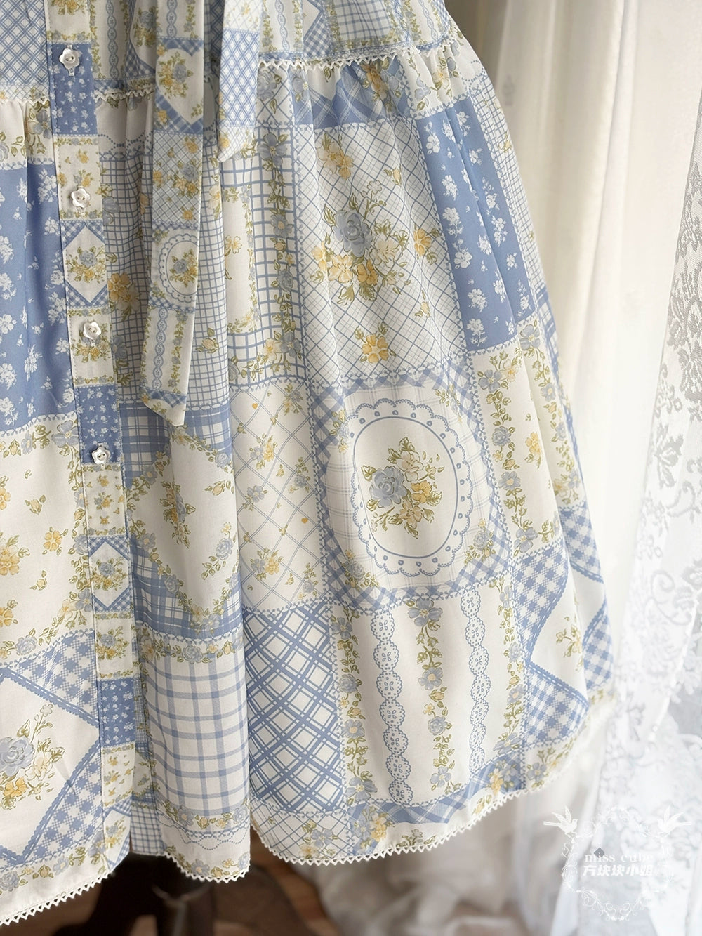 【予約販売】Pathwork Garden カントリー風半袖ワンピース