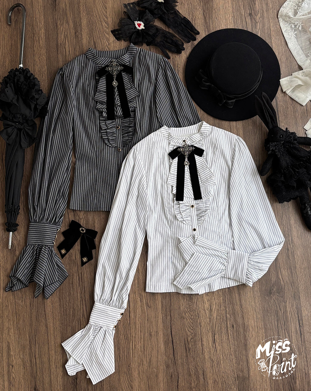 【受注予約1/7まで】領主貴族のゴスロリ フリルブラウス