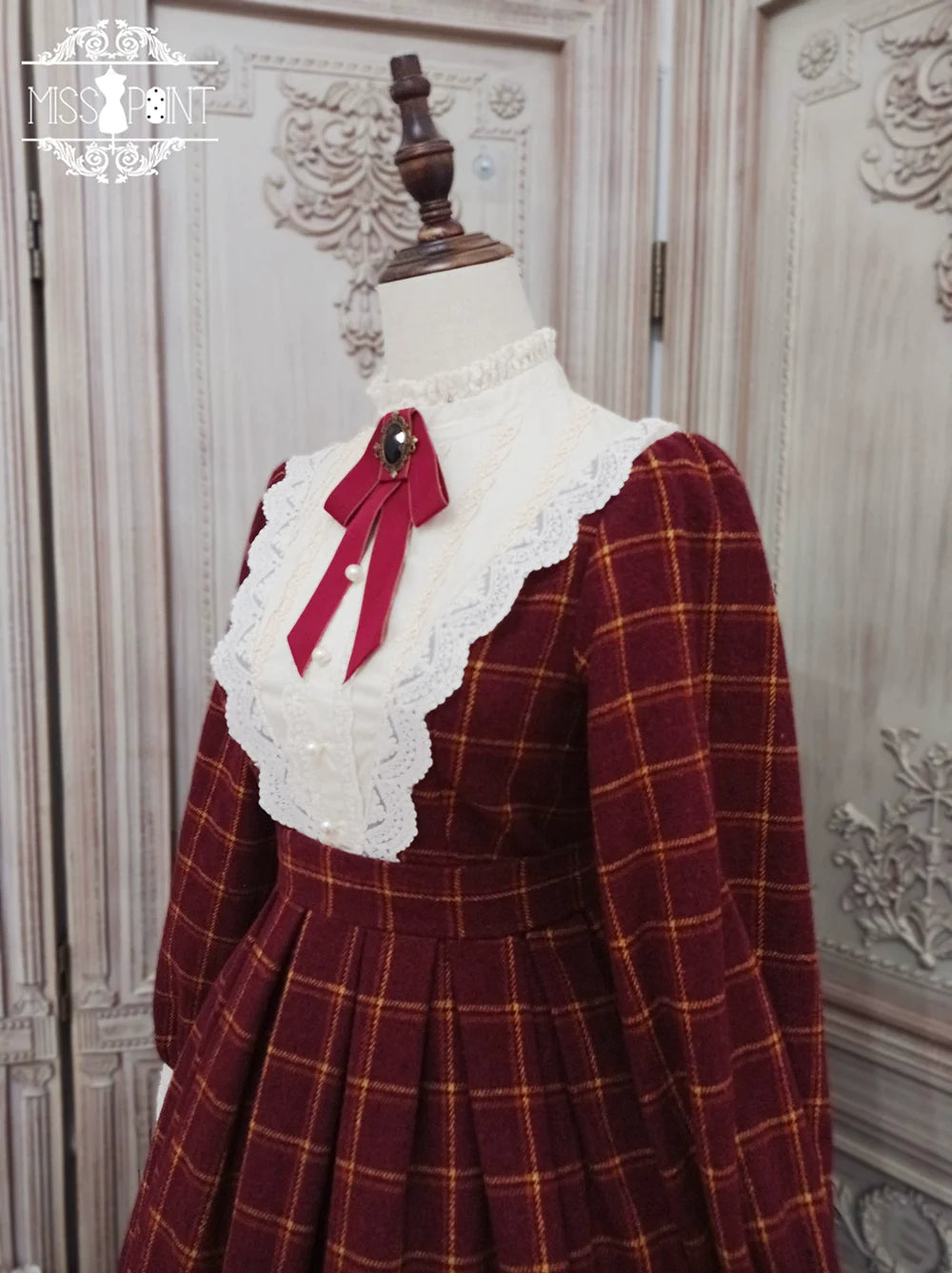 [Pre-order] British Classical Lolita Warm Check Dress