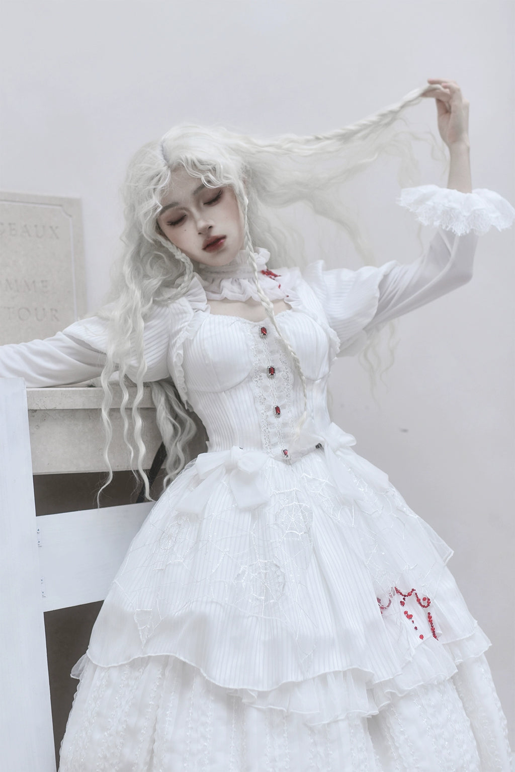 Twin Witches ゴシックチュールワンピースとインナースカート