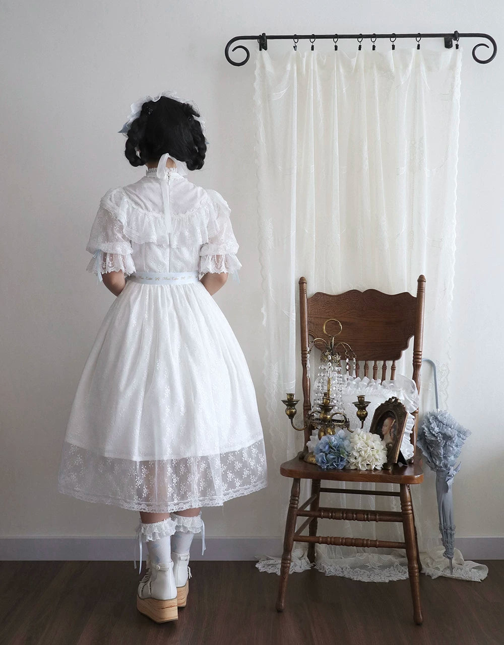 【受注予約10/13まで】Dream Lace クラシカル半袖ワンピース