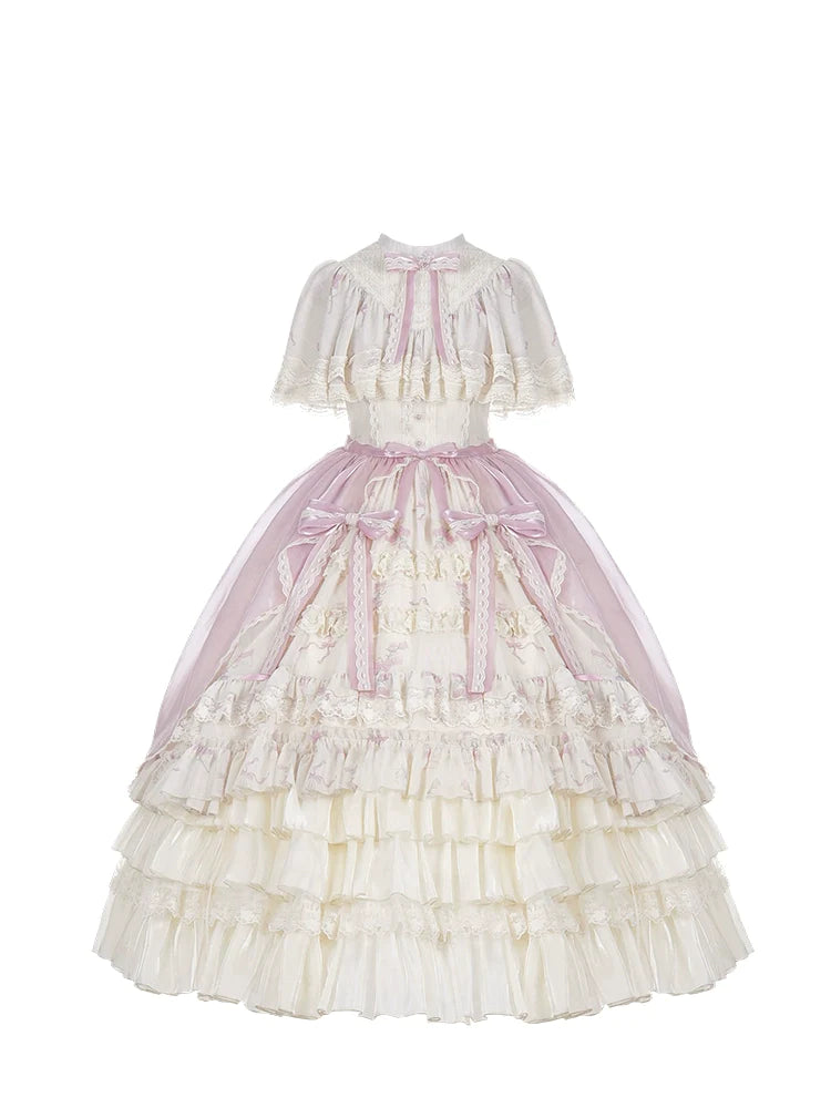 Edwardian クアドラプルリボンワンピース