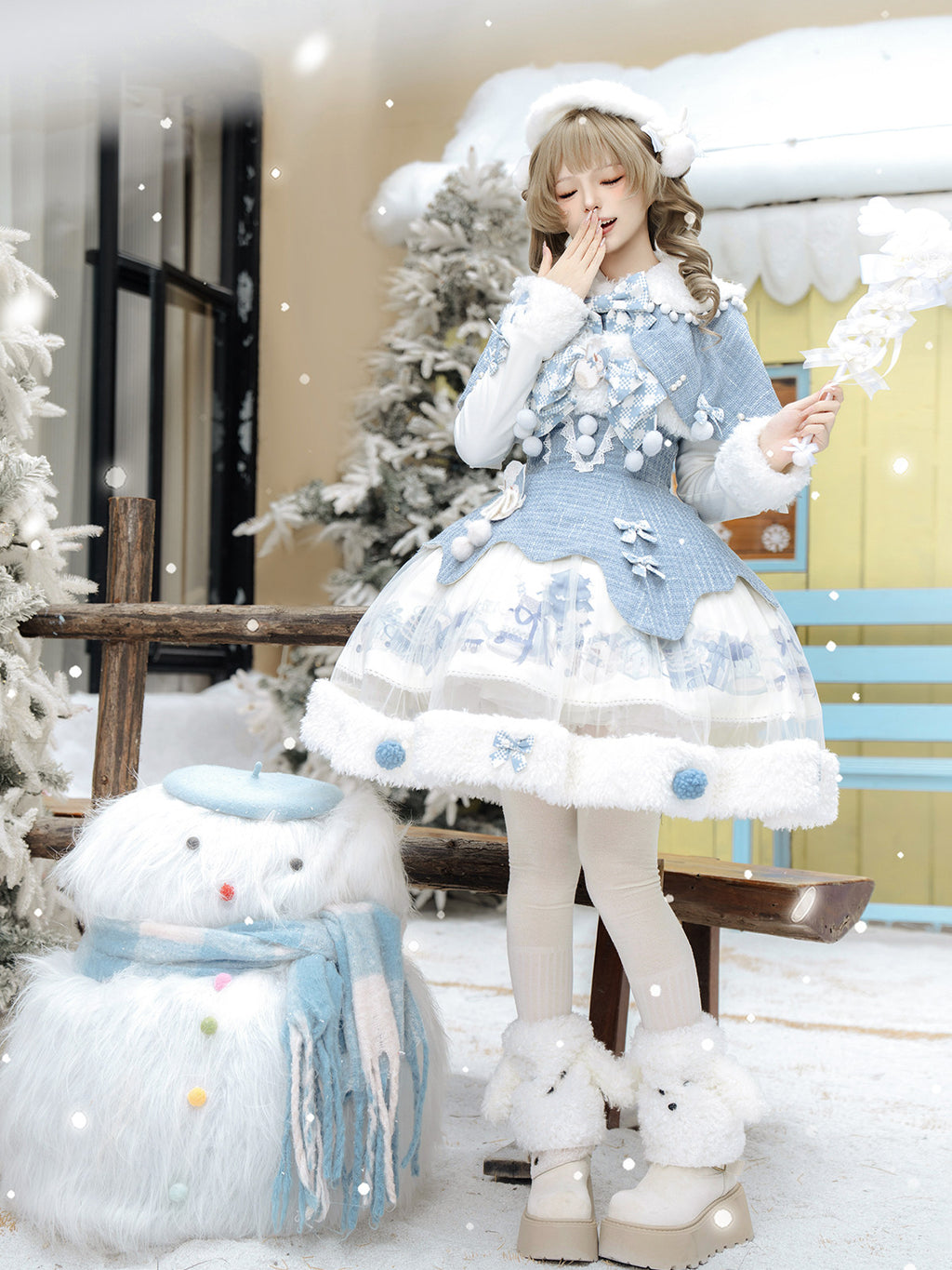 Winter Wonderland ジャンパースカートとマント