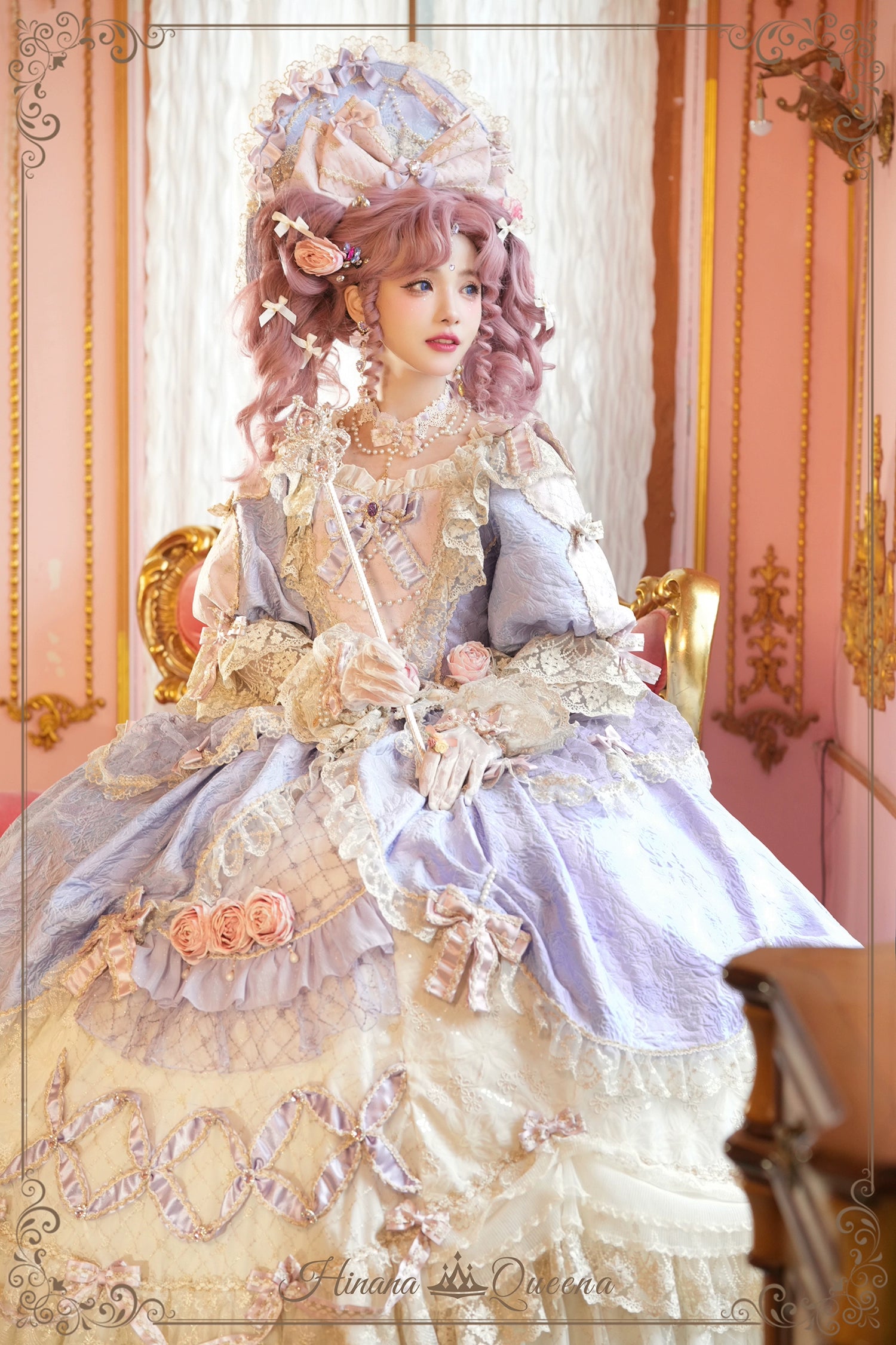 【受注予約6/26まで】Mirror Snow White プリンセスロングドレス・パープル