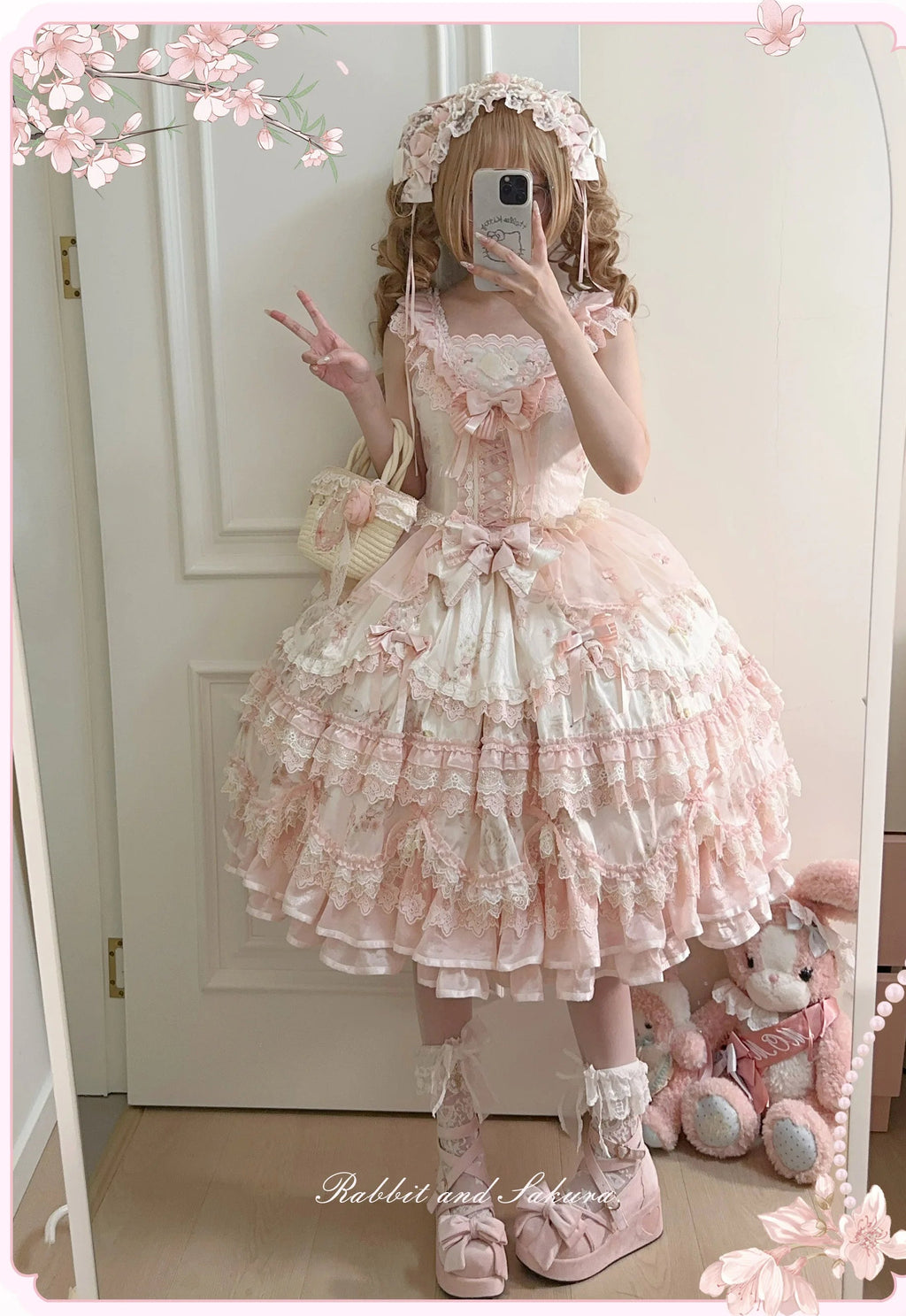【受注予約8/5まで】Rabbit and Sakura ラグジュアリードレス