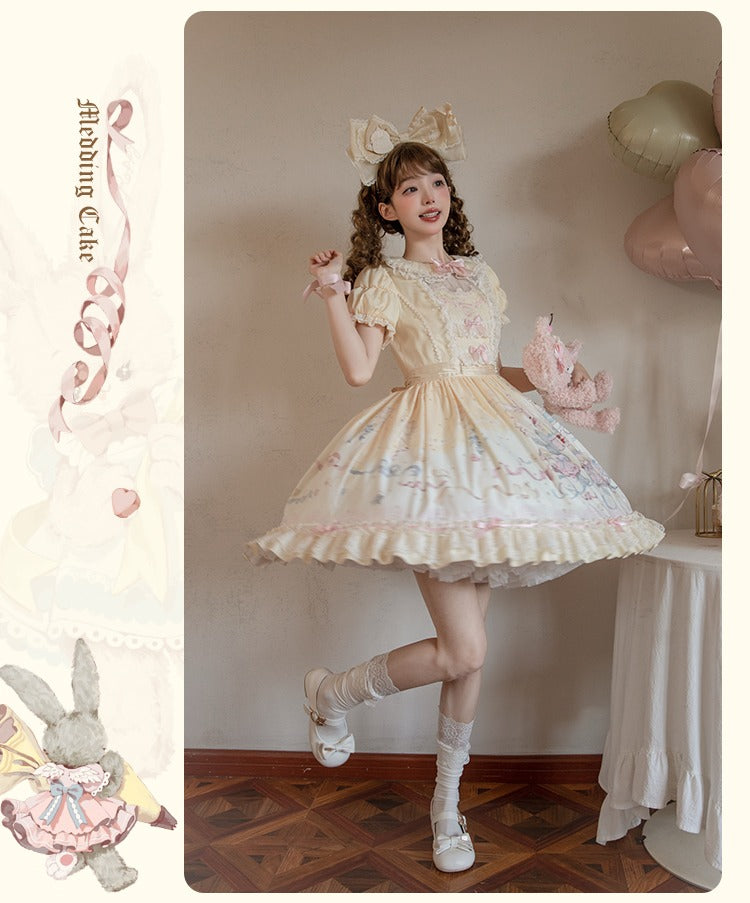 [Pre-orders available until 12/26] Sweet Wedding Cake Embroidered Dress