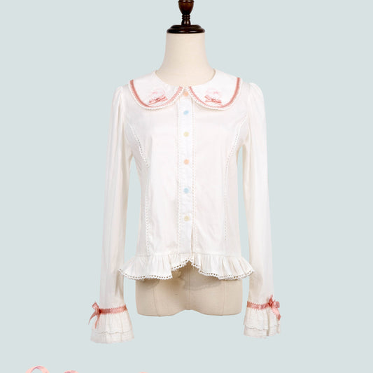 【受注予約1/7まで】Bunny Bakery 長袖ブラウス