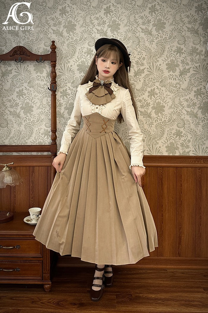 [Sale period has ended] Detective Butler Fake Two-Piece Style Dress