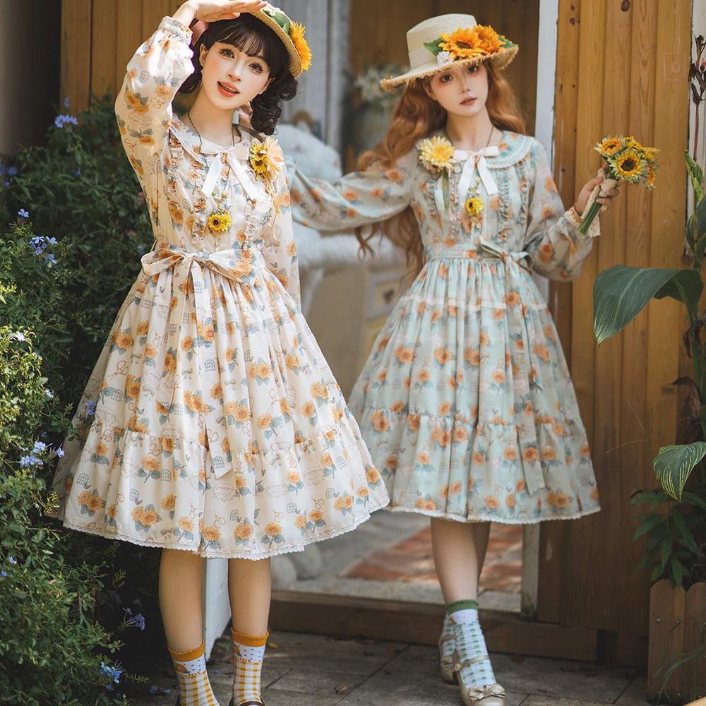 【予約販売】Gardening Sunflower デイリーワンピース