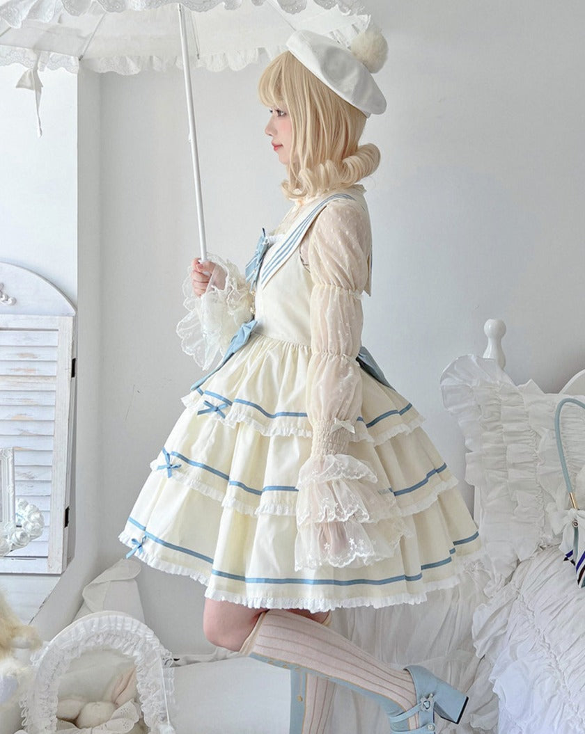 In the Sea Breeze marine style jumper skirt