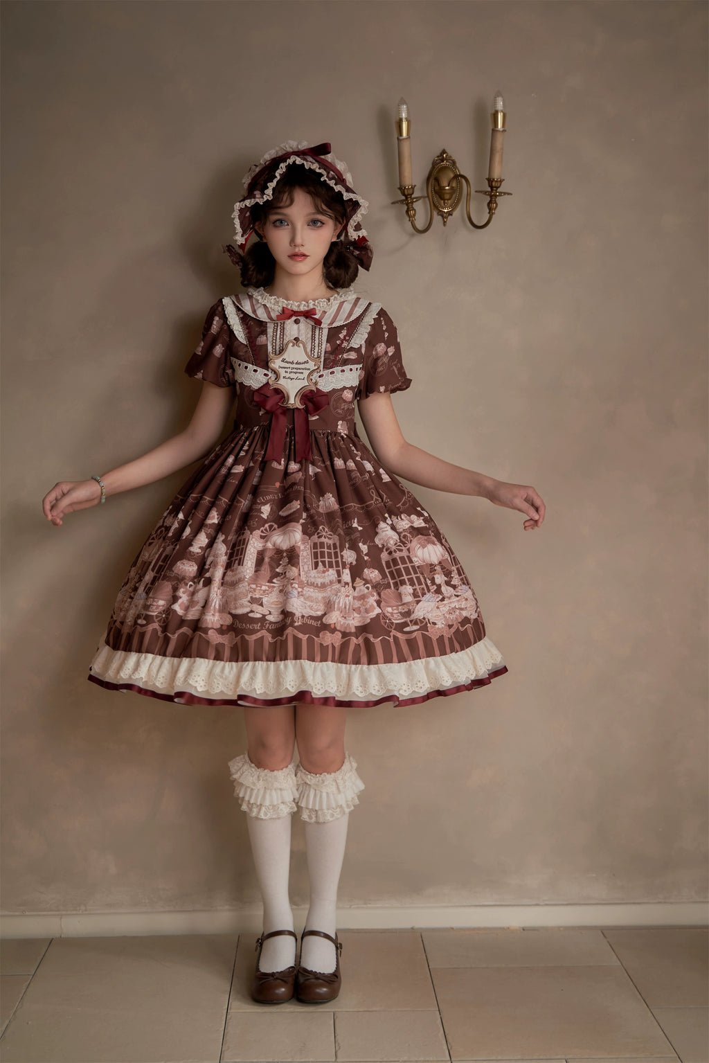 Antique Dessert Room 半袖ワンピース
