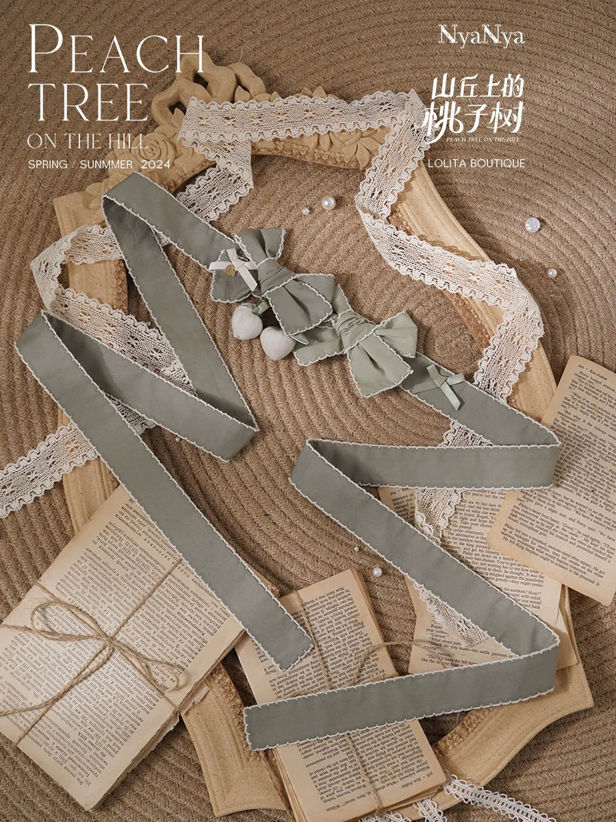 PEACH TREE 刺繍半袖ブラウス