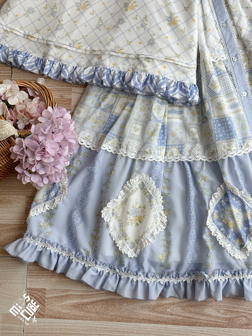【予約販売】Pathwork Garden カントリー風プリントスカート