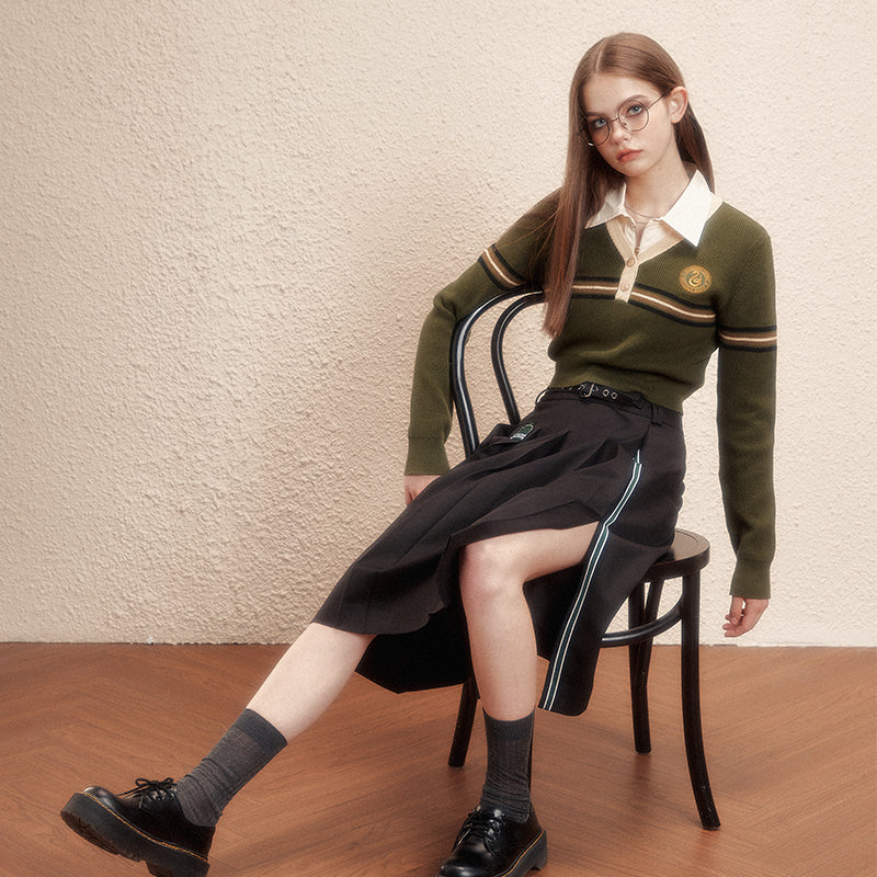 [Pre-order] Hogwarts School of Witchcraft and Wizardry Lined Midi Length Slit Skirt