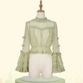[Resale/Pre-orders available until 2/12] Fragrant Grass Frill Sheer Blouse