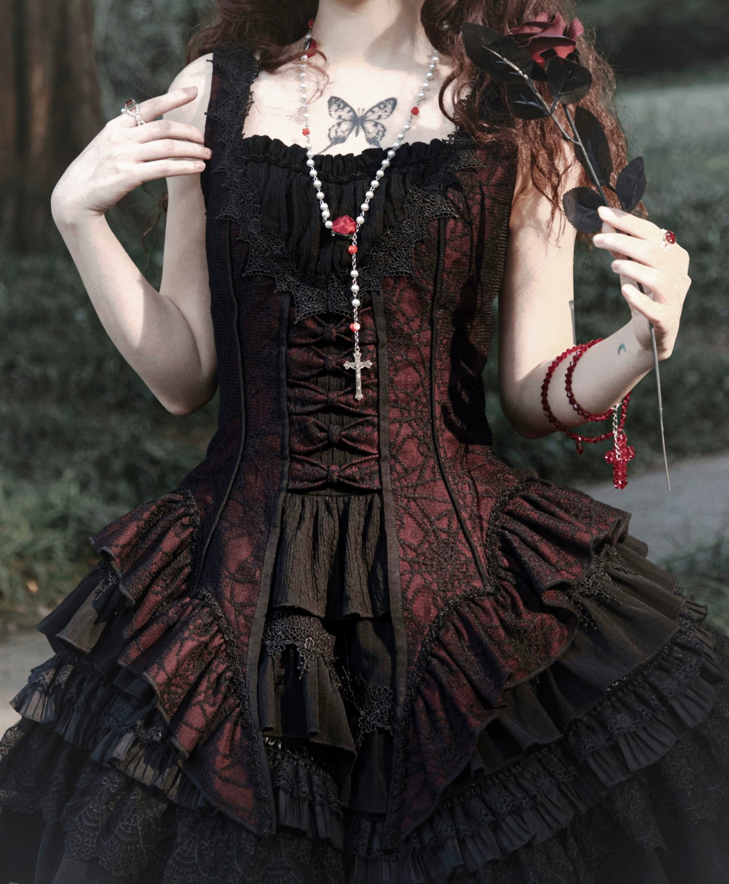 [Sales period ended] Breaking Celemony Gothic Lolita Corset Top