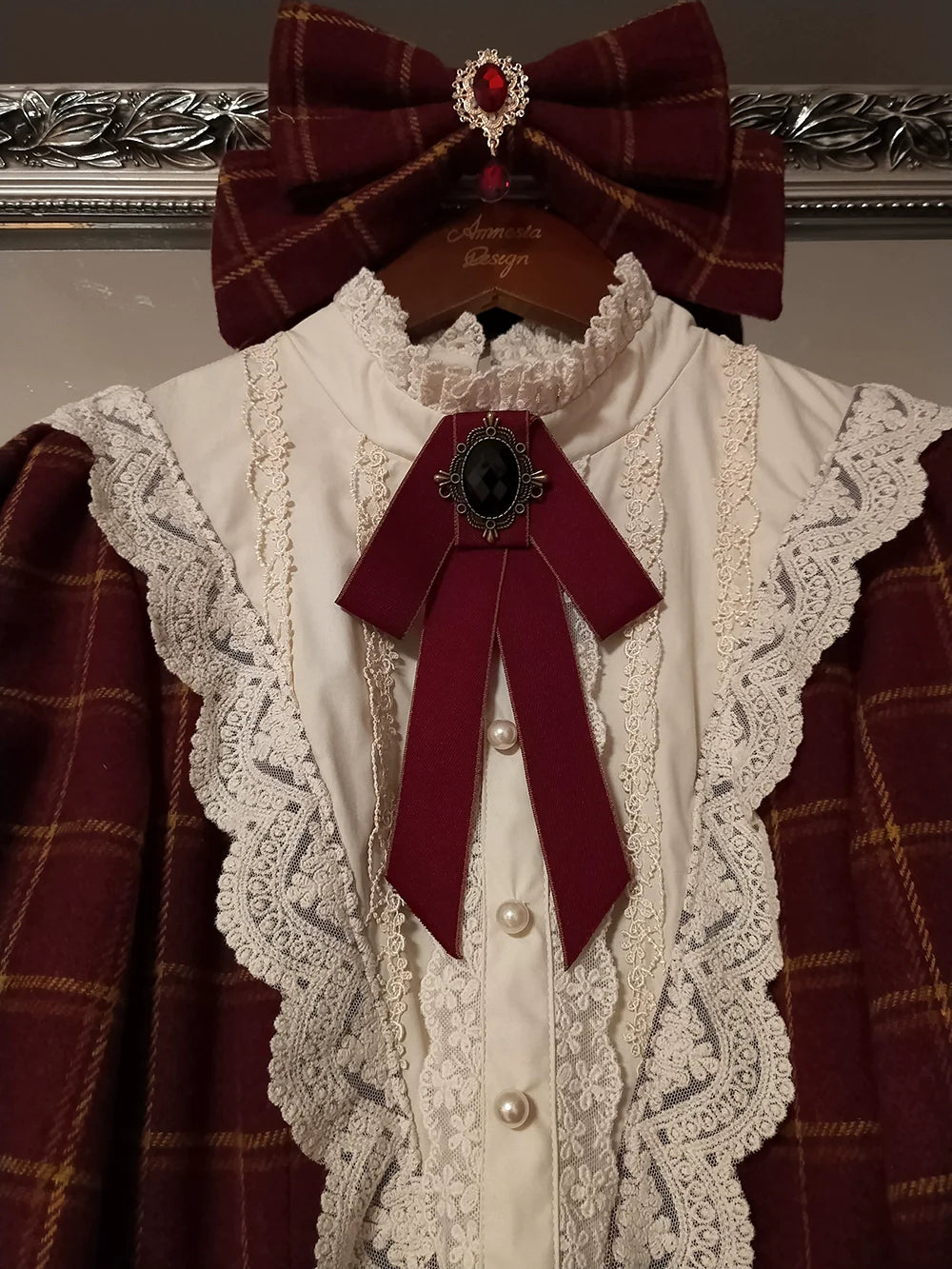 [Pre-order] British Classical Lolita Warm Check Dress
