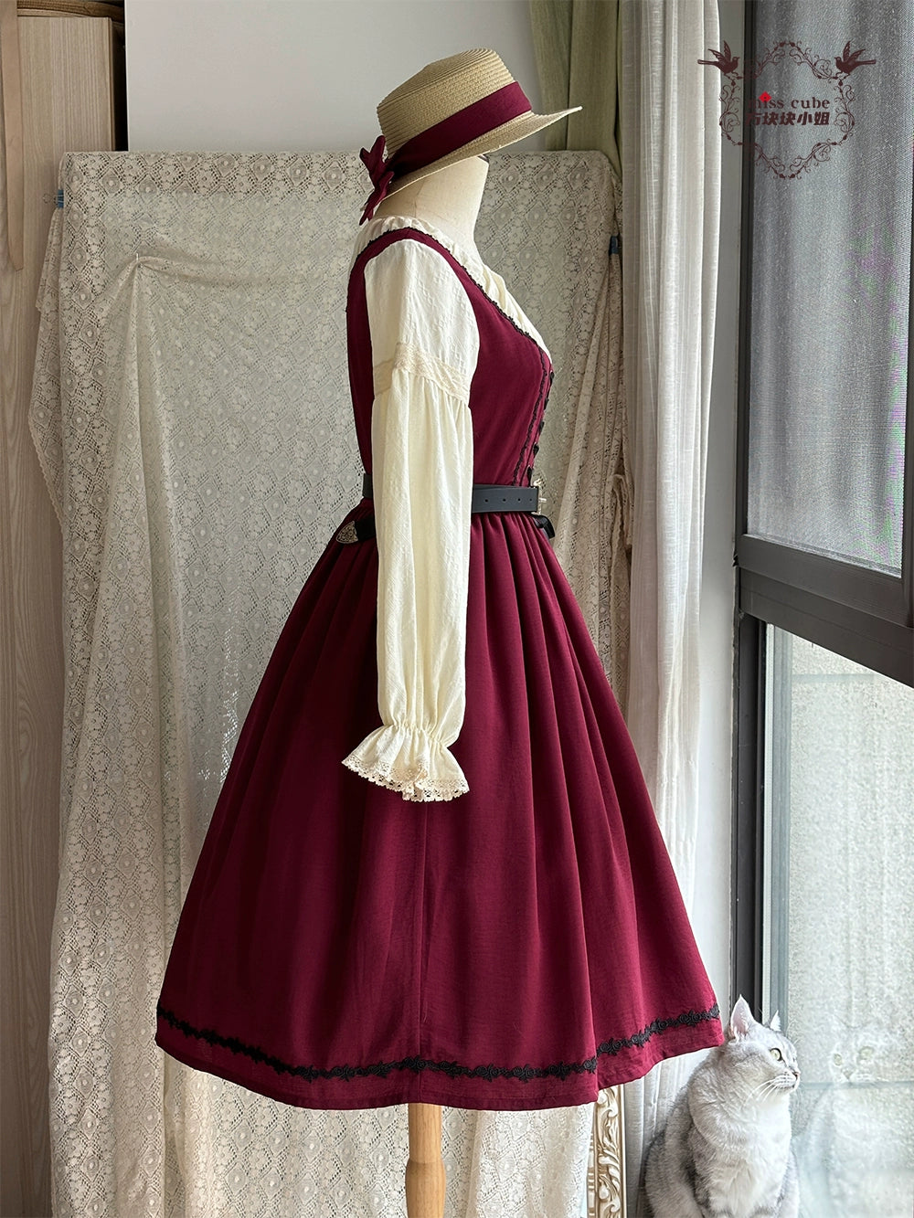 【予約販売】Sketch Wild Rose ドッキングワンピース 無地タイプ