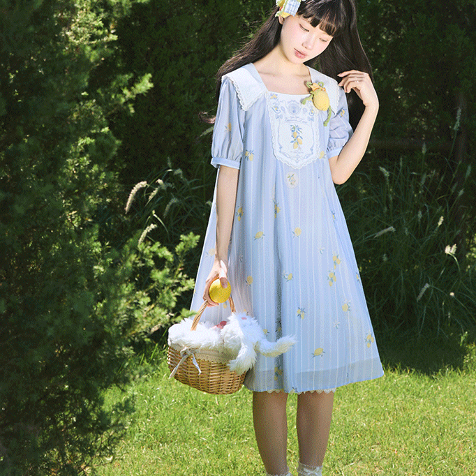 [Sales period ended] Lemon Tree Sailor Collar Dress