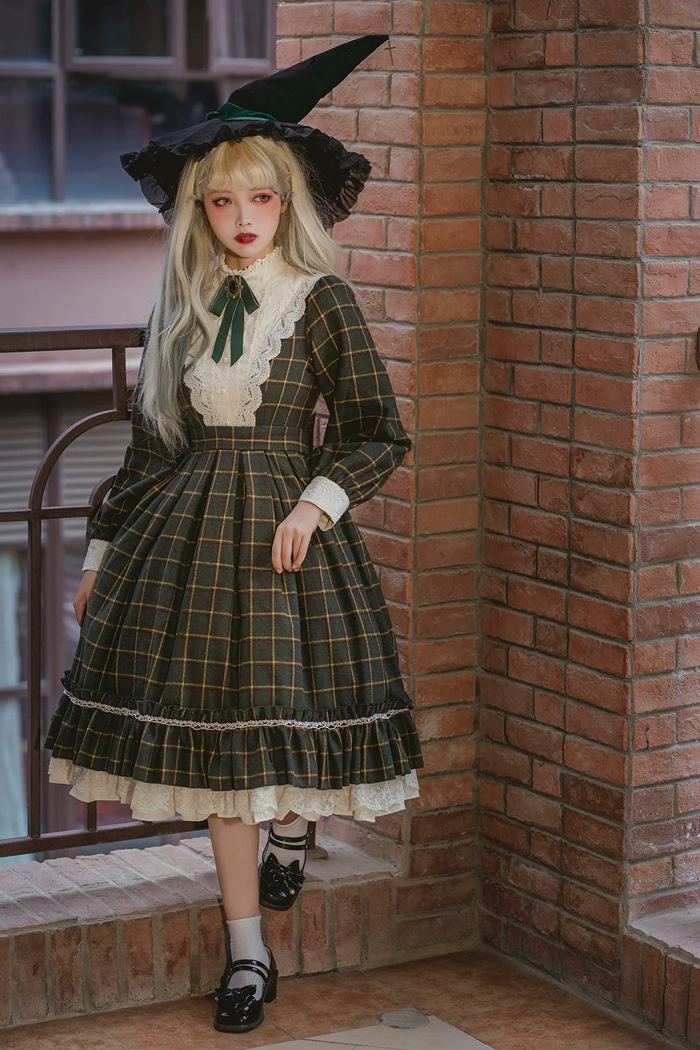 [Pre-order] British Classical Lolita Warm Check Dress