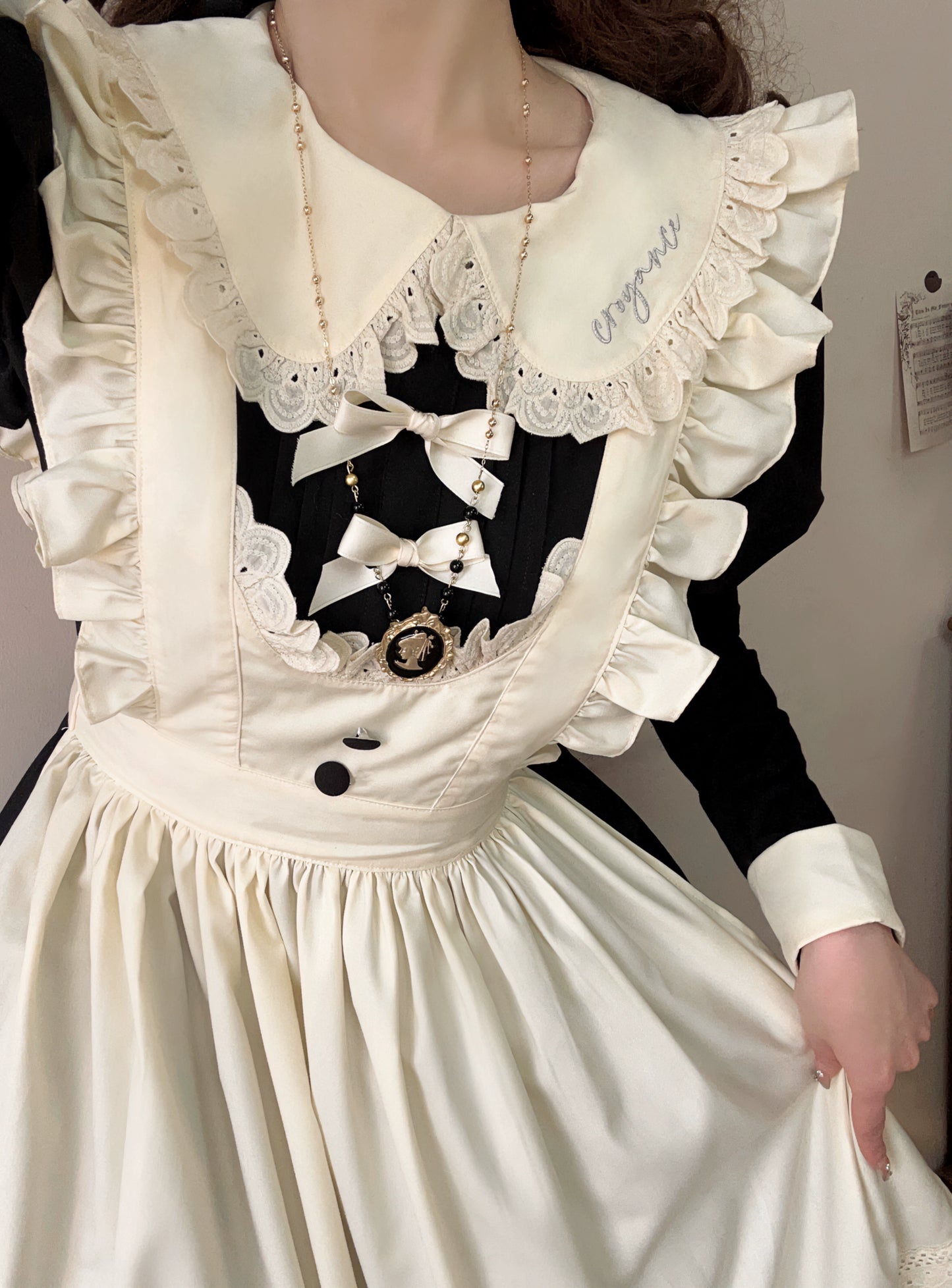 Classical Maid Ribbon Dress