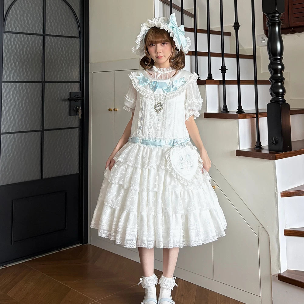 【受注予約10/13まで】Dream Lace ドールスタイルジャンパースカート