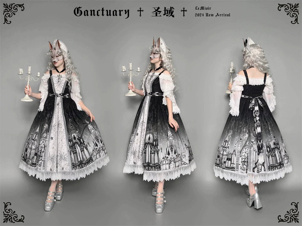 [Sale period ended] Sanctuary Goth Lolita Off Shoulder Princess Sleeve Blouse