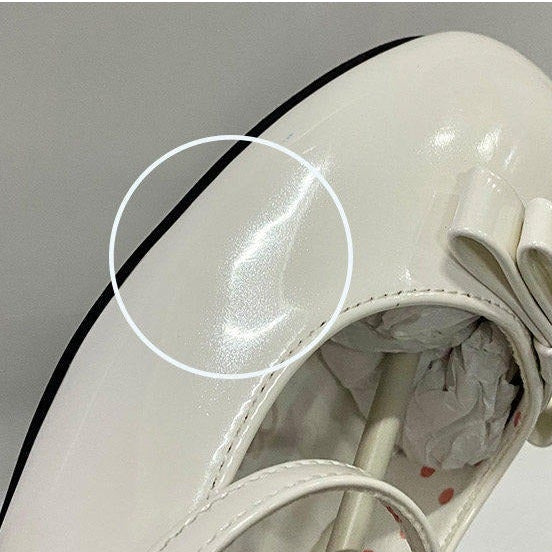 エナメル加工ラウンドトゥシューズ 全8色