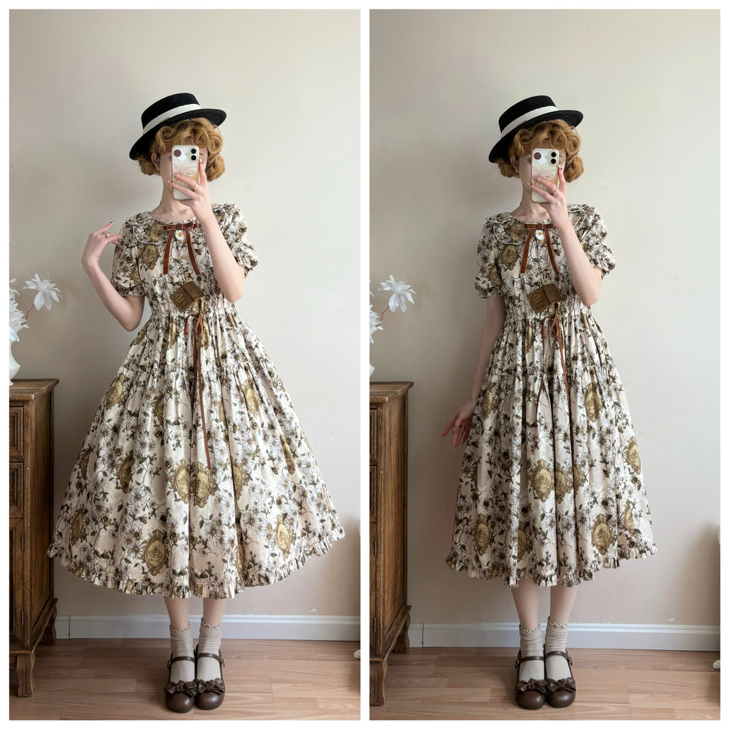【受注予約10/8まで】Wild Daisies in the Garden ワンピース