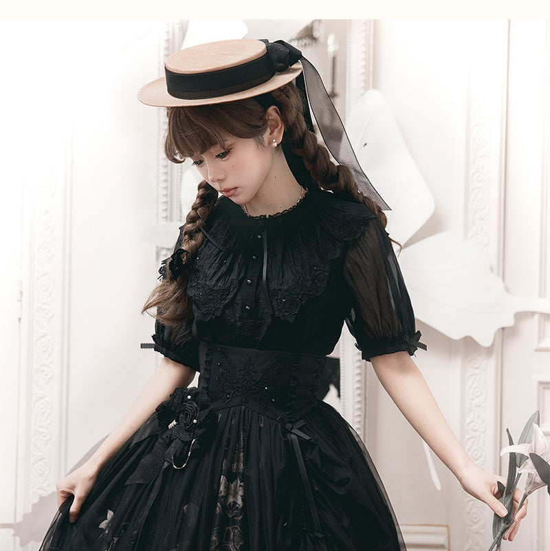 【受注予約11/19まで】Butterfly and Bone プリントスカート