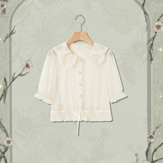 【受注予約10/8まで】Wild Daisies in the Garden シアーカーディガン