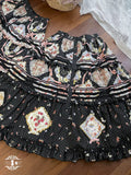 [Pre-orders available until 2/19] Cat Rose Tea Party Long Skirt with Front Opening, Luxury Type