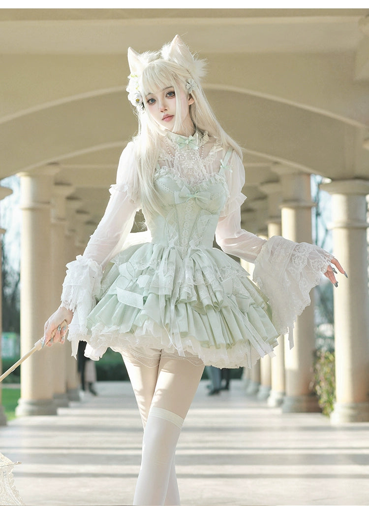 Ballet Fairy シアーフリル姫袖ブラウス
