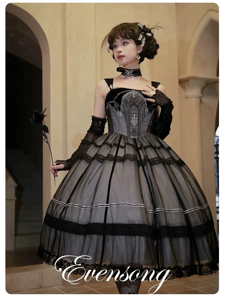 [Sale period ended] Evensong veil jumper skirt