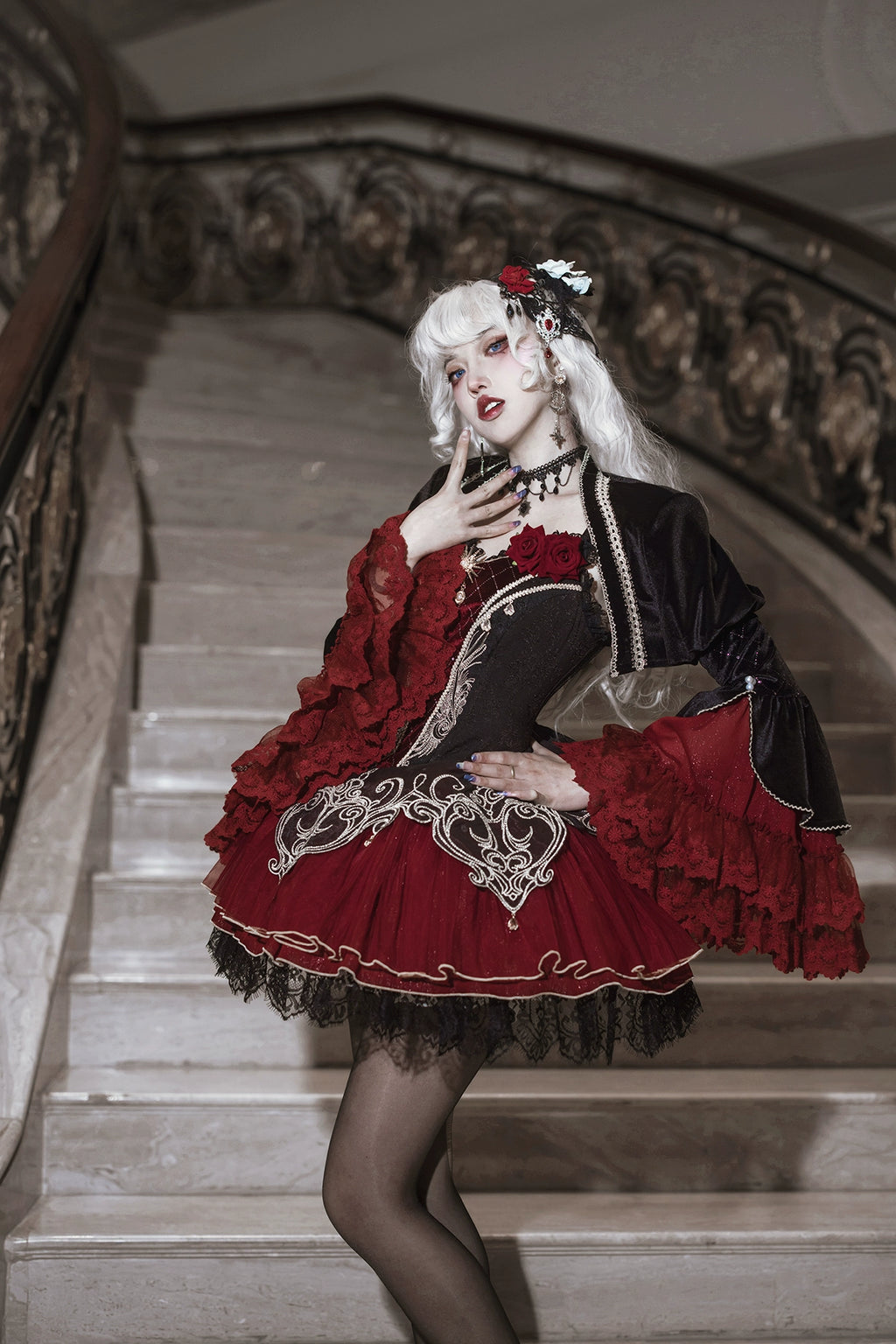 Bloodmoon ゴスロリジャンパースカートセット