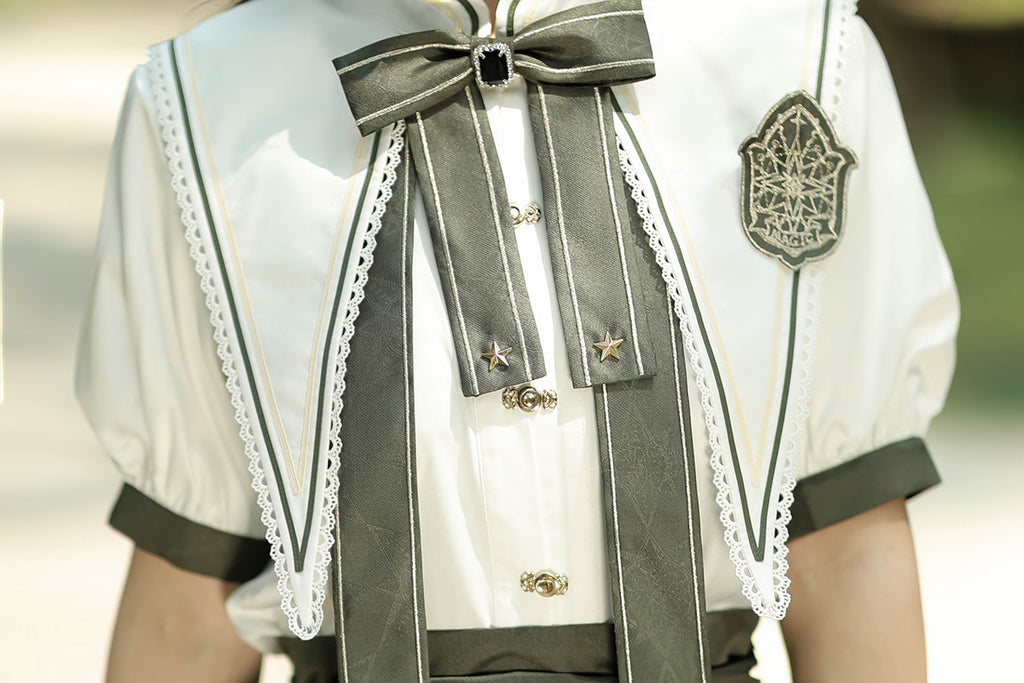 魔法学校 サマークラシカル 華ロリ制服風セットアップ