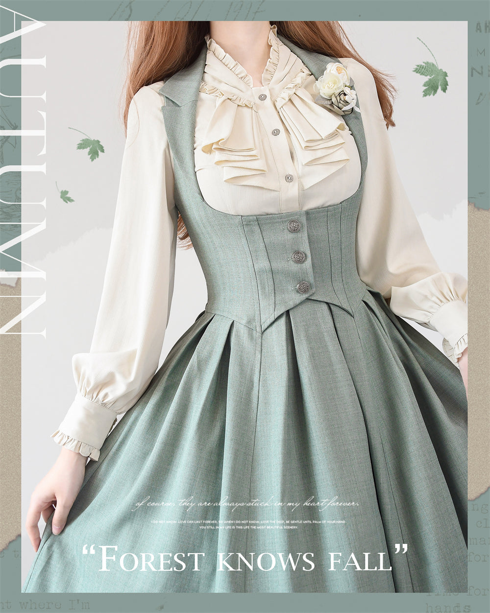 Forest Knows Fall クラシカルフリルブラウス【合わせ買いで20%オフ】