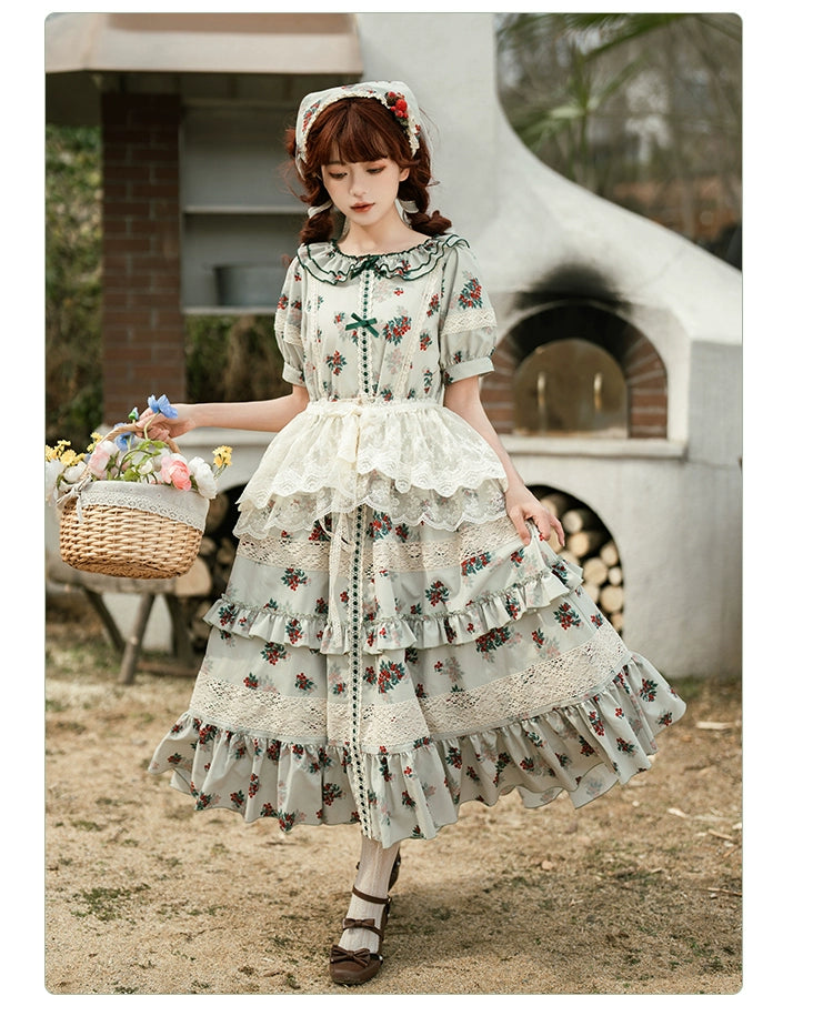 Wind Journey Country Style Short Sleeve Dress