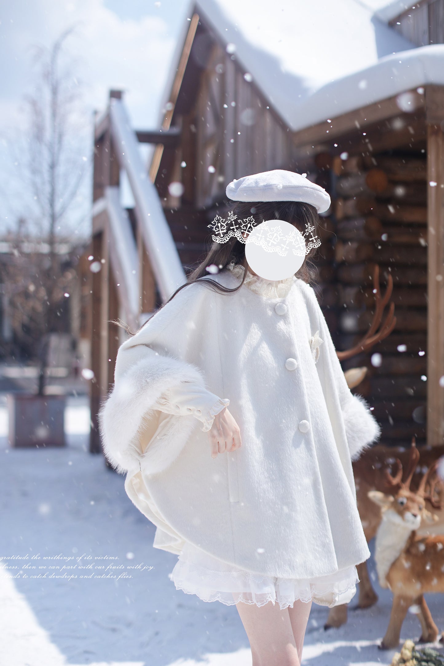 ふわふわベレー帽