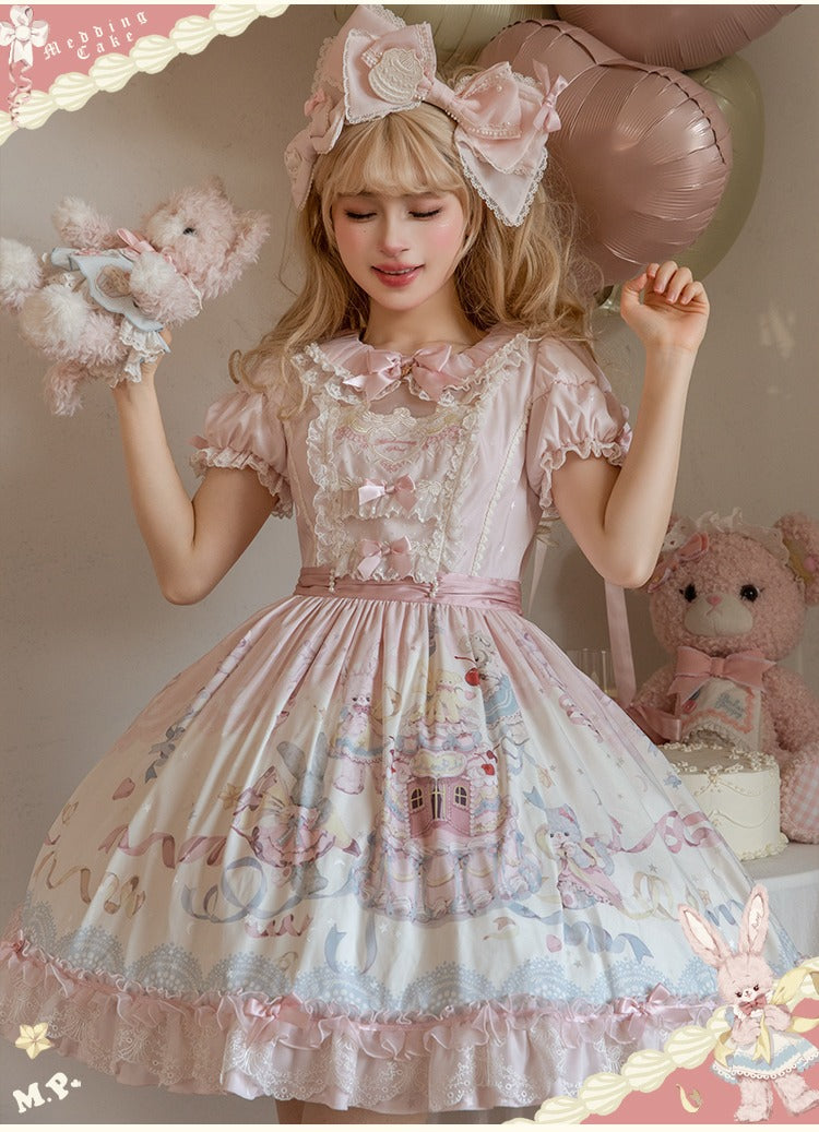 [Pre-orders available until 12/26] Sweet Wedding Cake Embroidered Dress