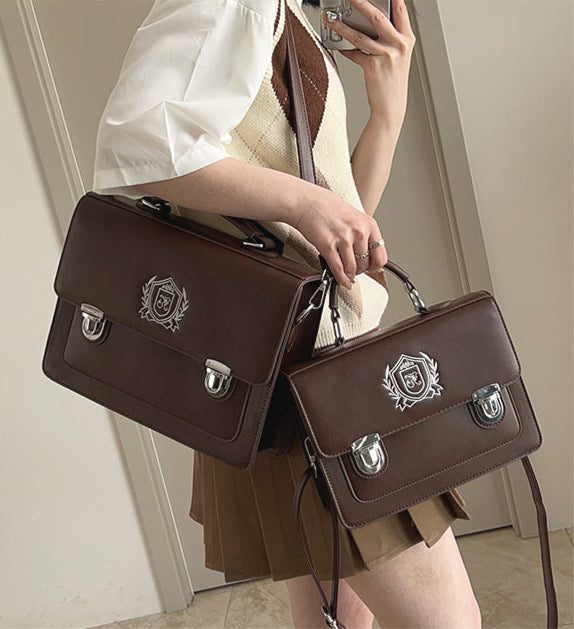 スクール風 ショルダーストラップ付3wayバッグ