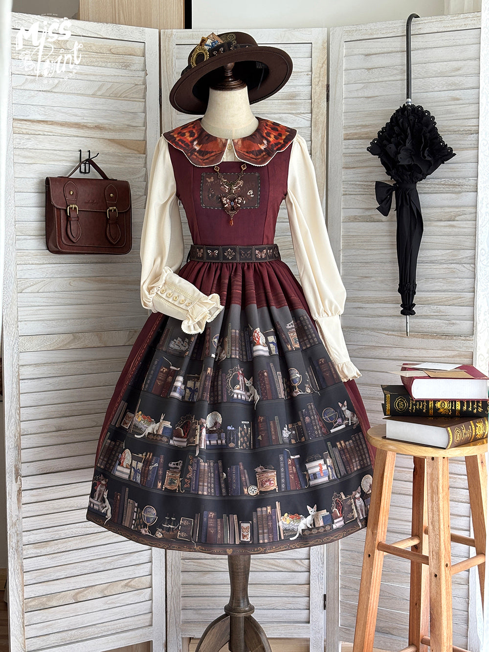 【予約販売】German Bookcase ジャンパースカート
