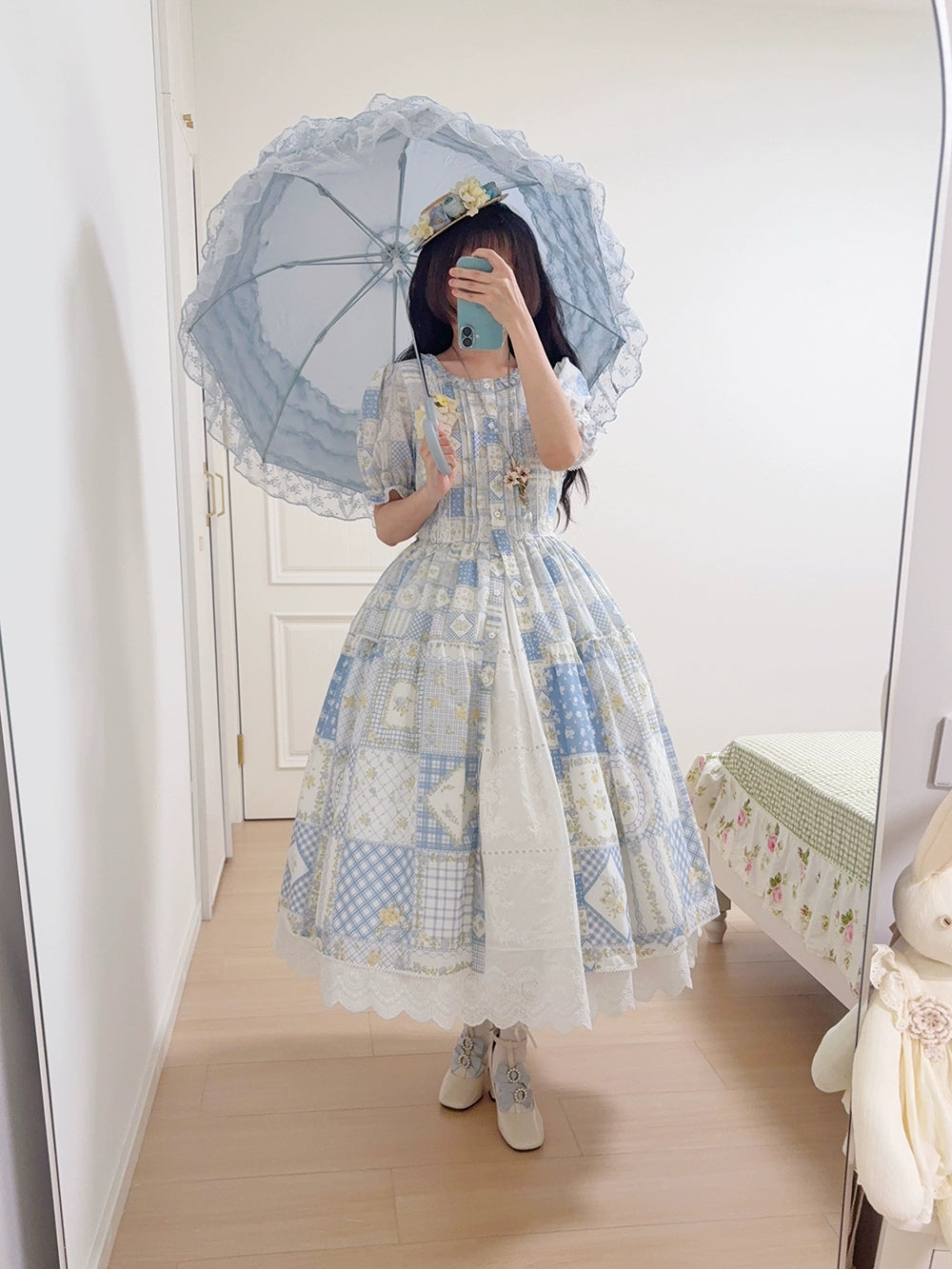 【予約販売】Pathwork Garden カントリー風半袖ワンピース