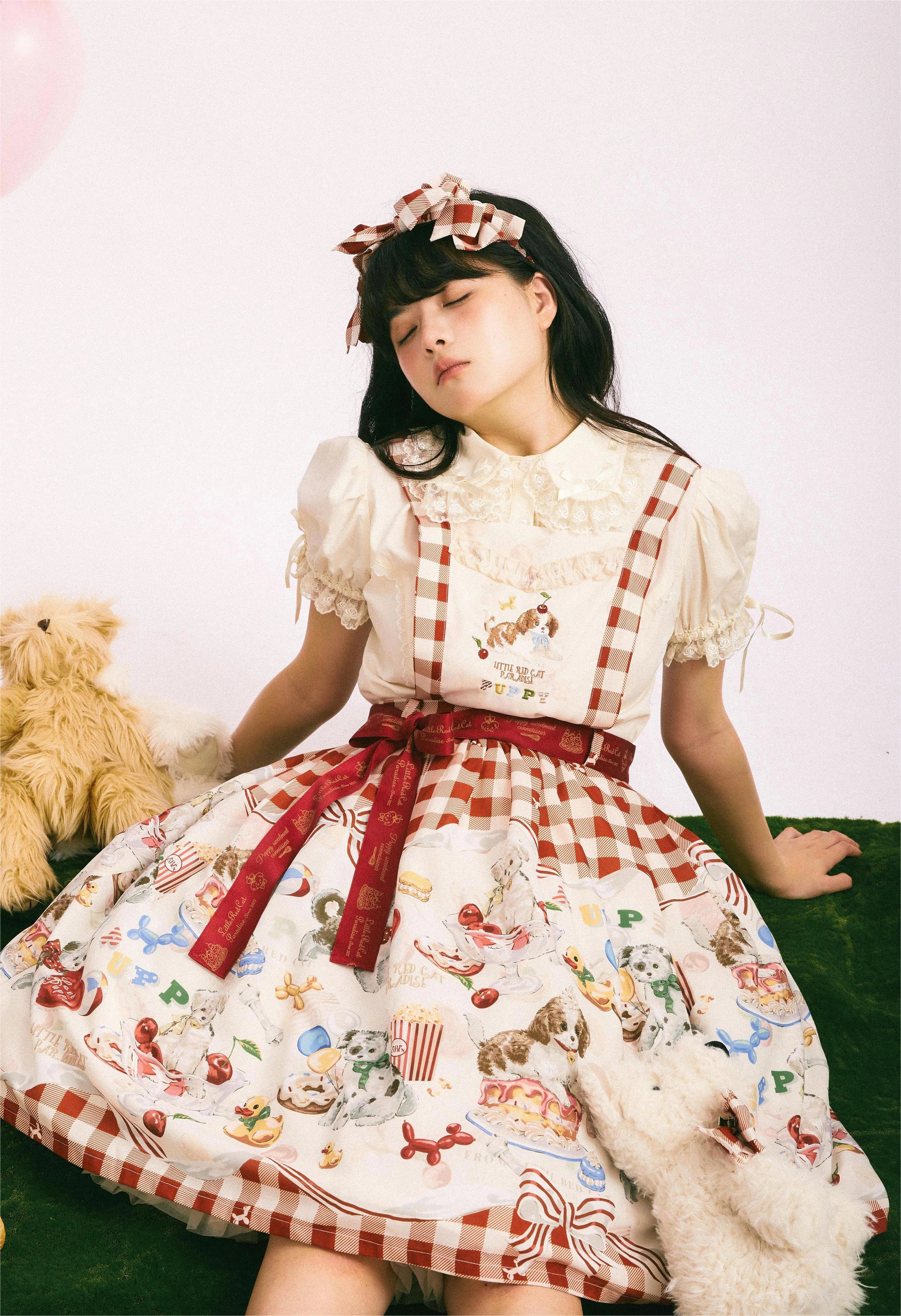 Puppy Patissier 2wayサロペットスカート