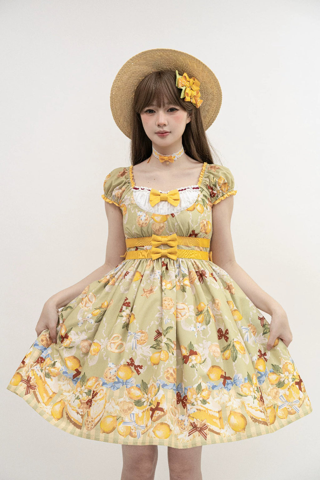 【受注予約6/26まで】Lemon Biscuit プリントワンピース