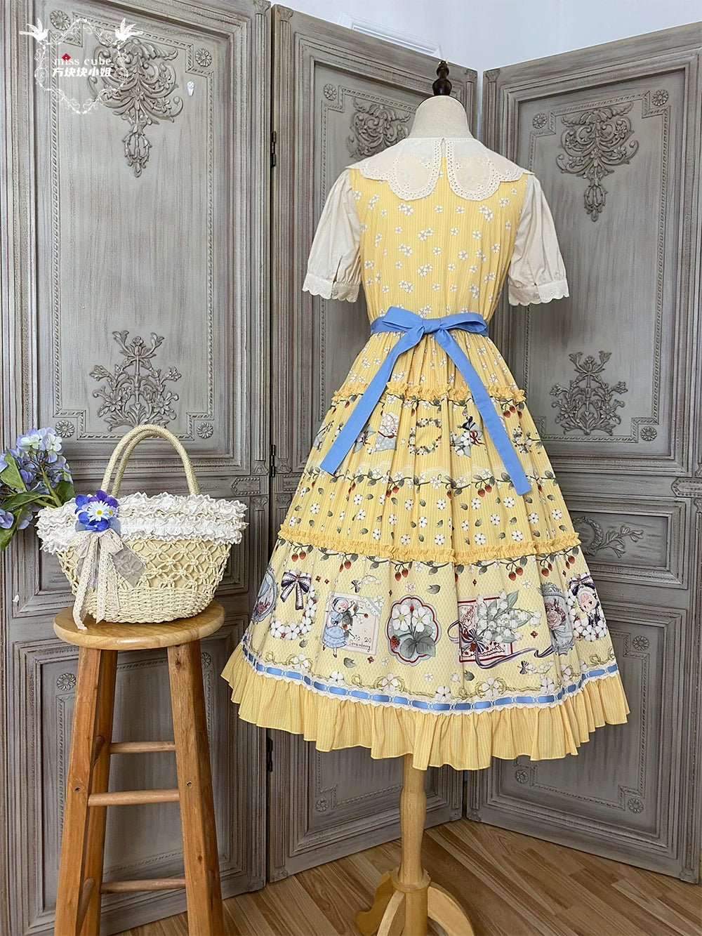 【予約販売】Sweetie Sheep フェイクレイヤードワンピース