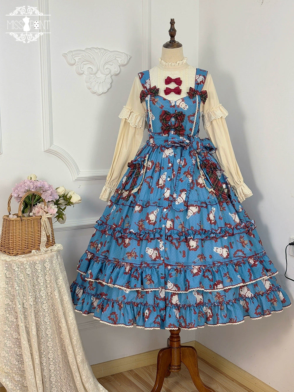 予約販売】Sweet Berry Rabbit ジャンパースカート – ロリータ 予約販売】Sweet Berry Rabbit ジャンパースカート – ロリータ